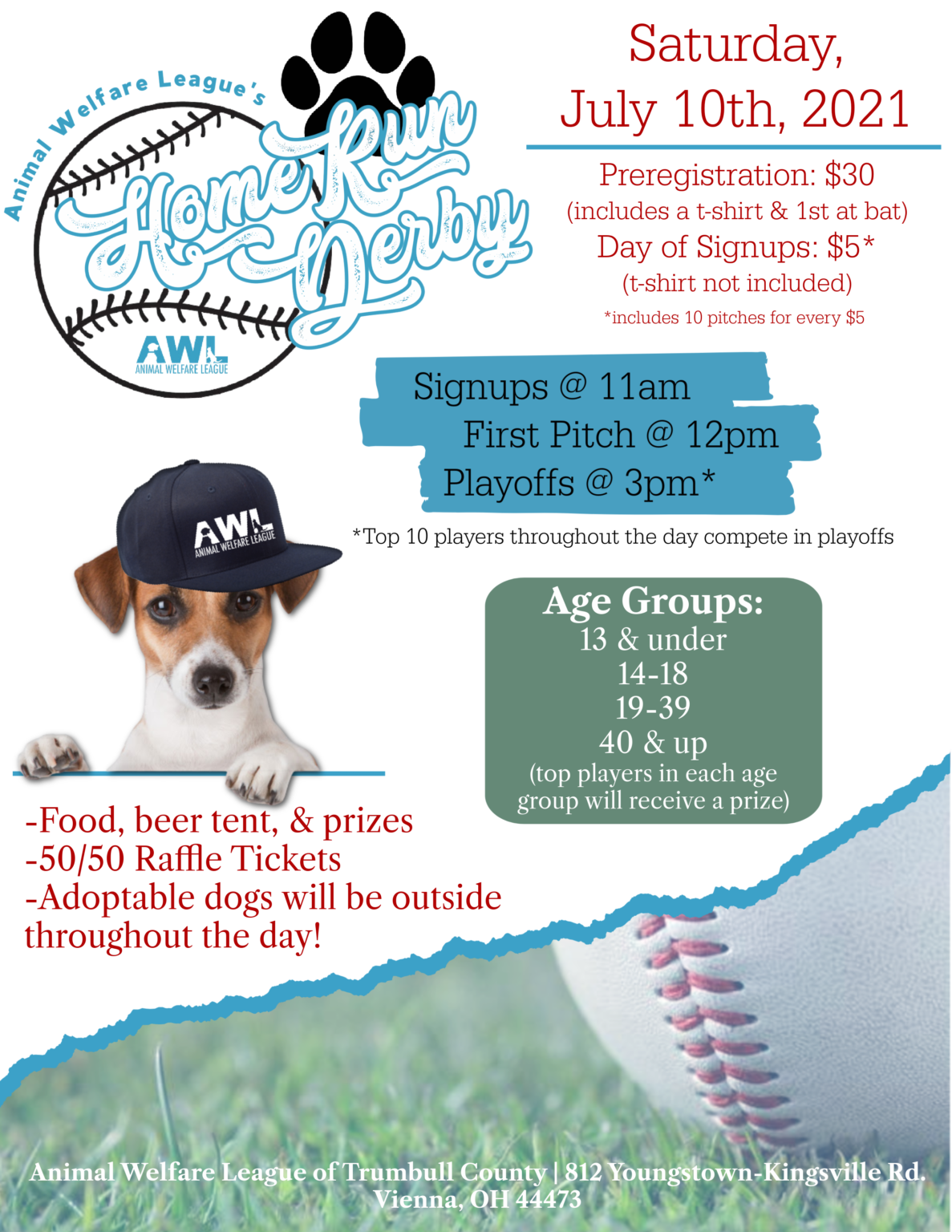 Home Run Derby Animal Welfare League of Trumbull County, Inc.